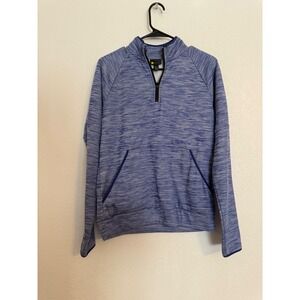 Zella Kids Athletic Pullover & Shorts Set XXL 18/20‎ Blue Heathered